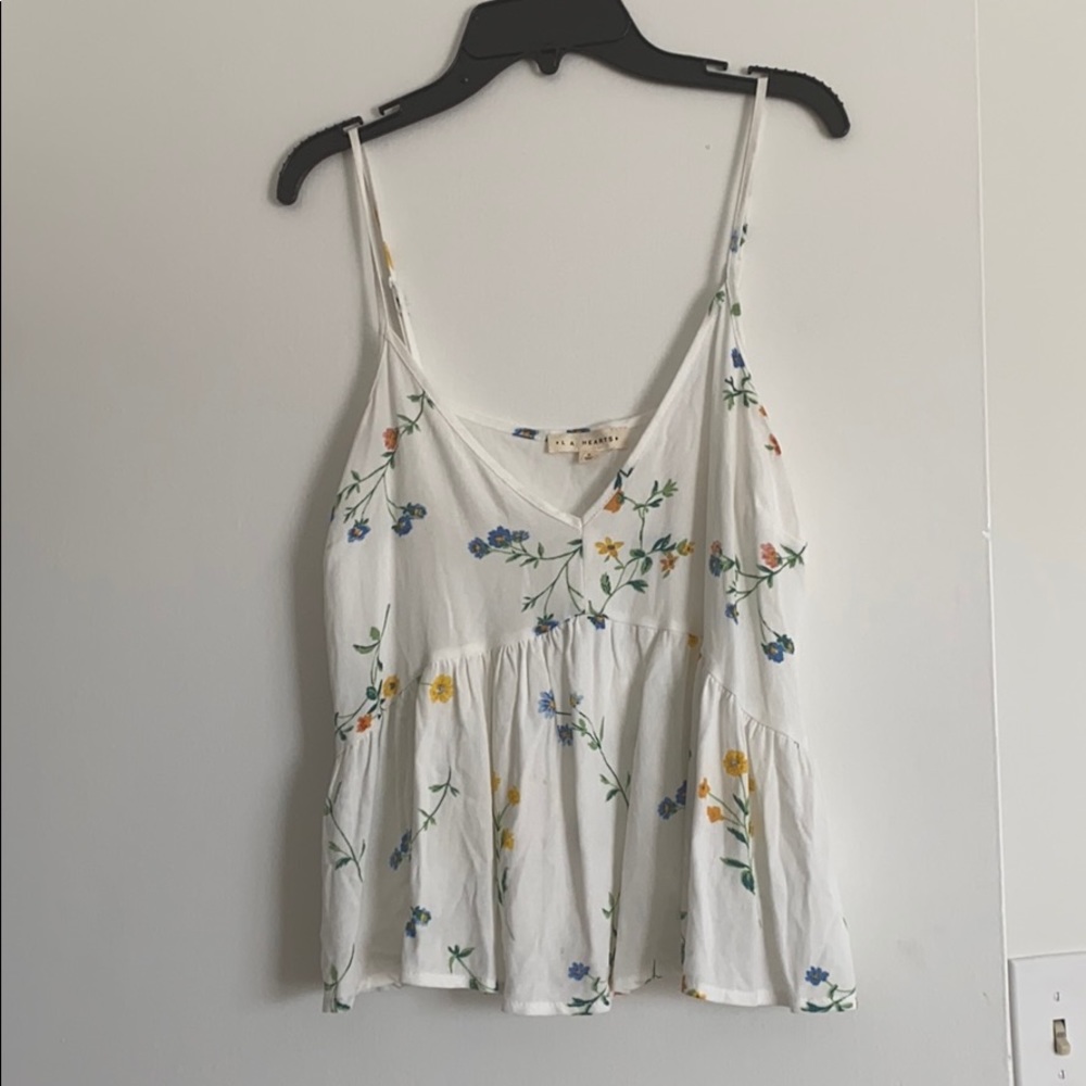 Cute floral tank top